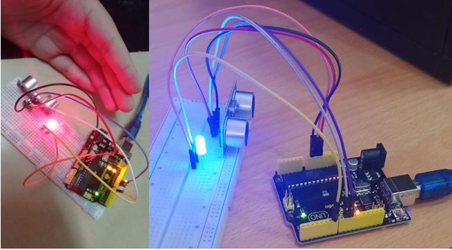 Examples of the activities done using Arduino