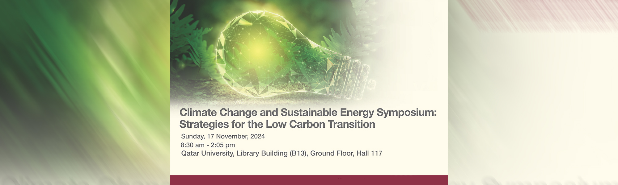 International Symposium on Climate Change and Sustainable Energy-Strategies for the Low Carbon Transition